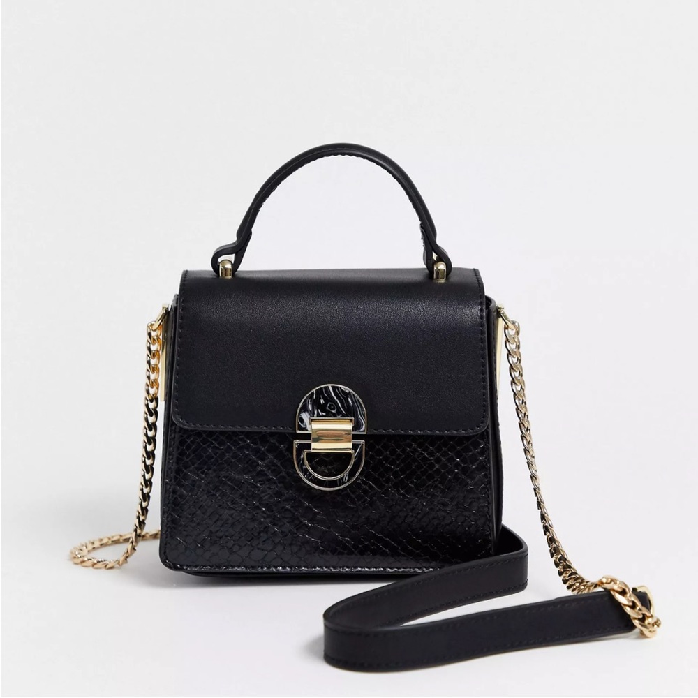 TopShop mini Celia faux leather cross body